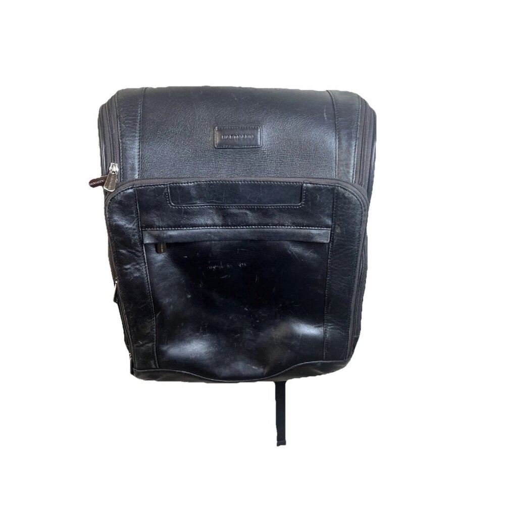 Hartmann Aviator Classic Black Genuine Leather Backpack Unisex Bag